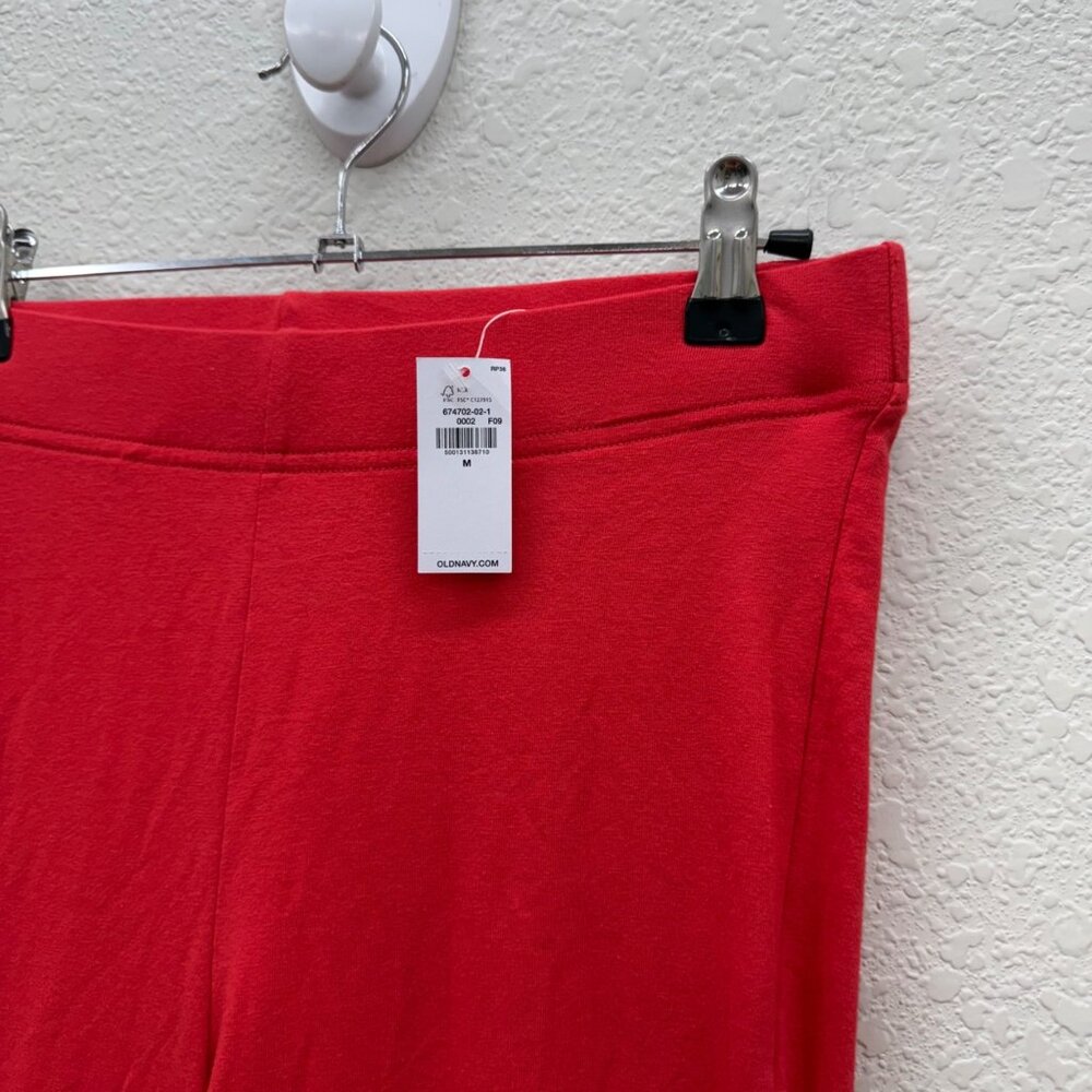 Old Navy OLX Hi Rise Live Coral Pull On Leggings Pants V305483 Womens Medium NEW - Picture 2 of 9